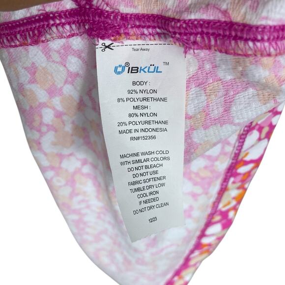 IBKUL Zip Neck Tennis Dress With Shorts UPF 50+ Sleeveless Size Large Pickleball - Picture 16 of 16